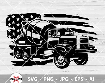 Free Free 195 Front Discharge Concrete Truck Svg SVG PNG EPS DXF File