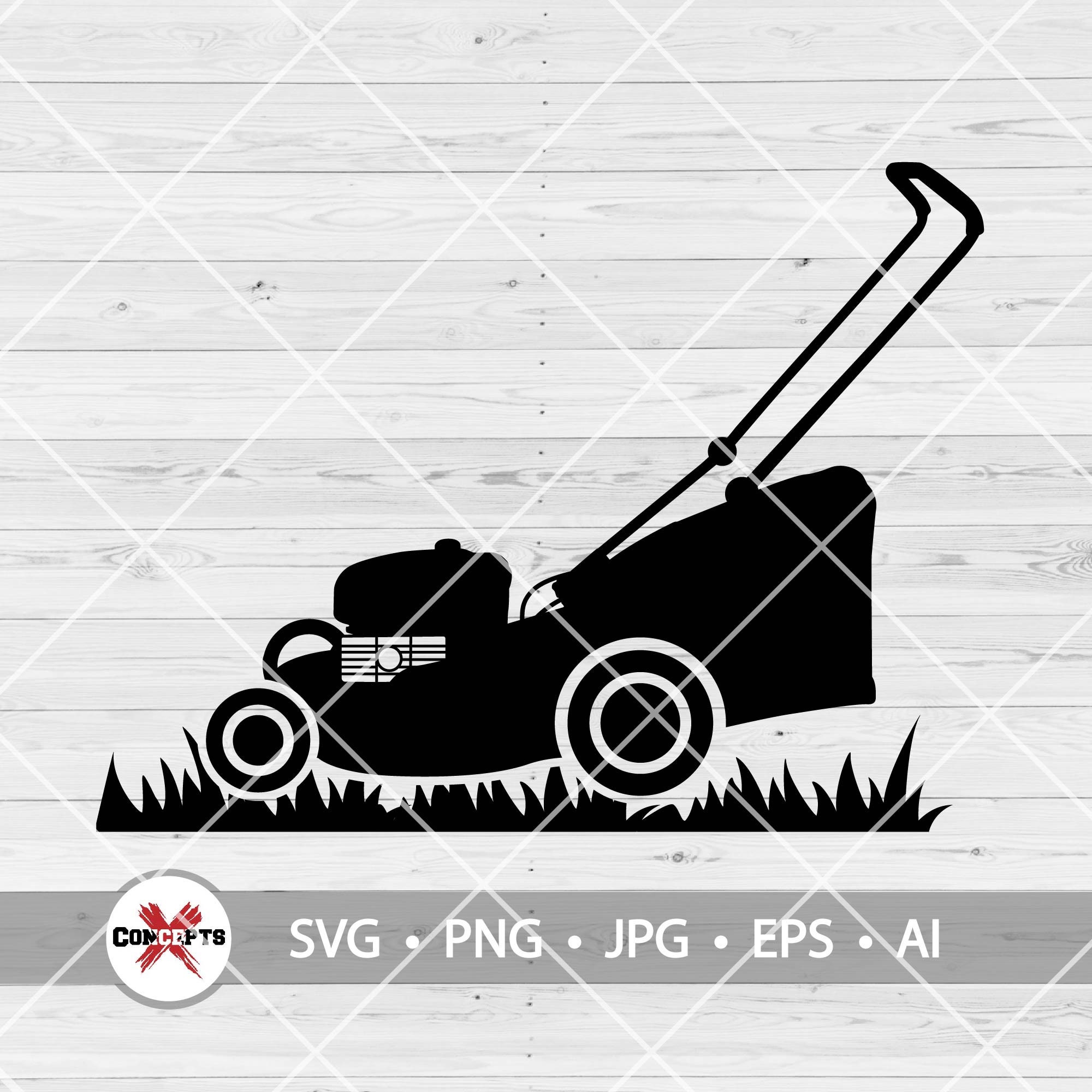 clipart mowing