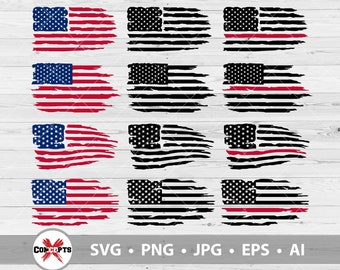 Flag Svg Us Flag Svg Distressed Flag Svg American Flag Svg - Etsy