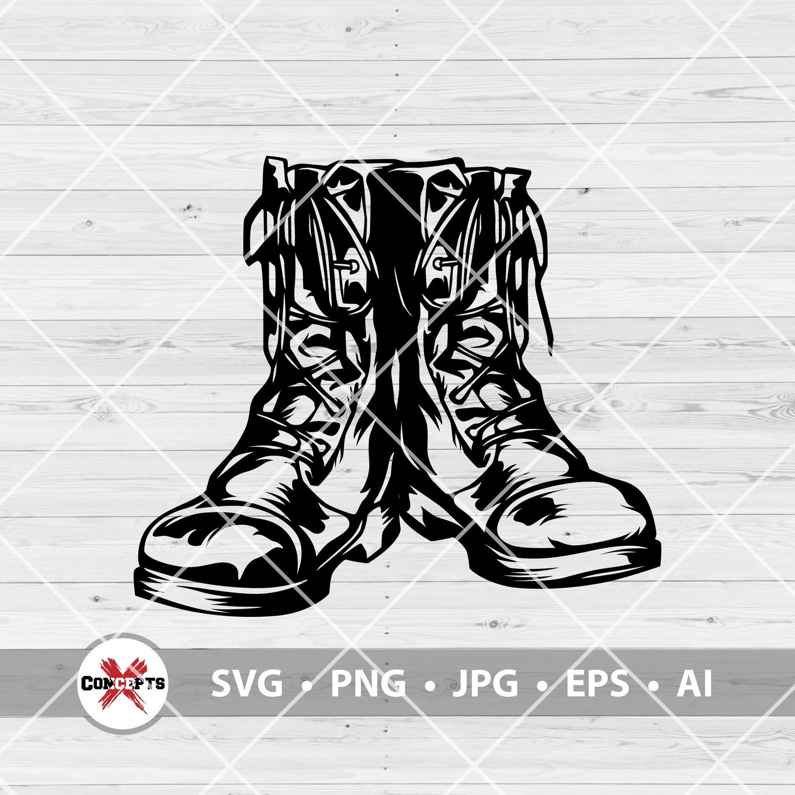 Combat Boots Svg, Army Combat Boots, Military Combat Boots Svg, Combat