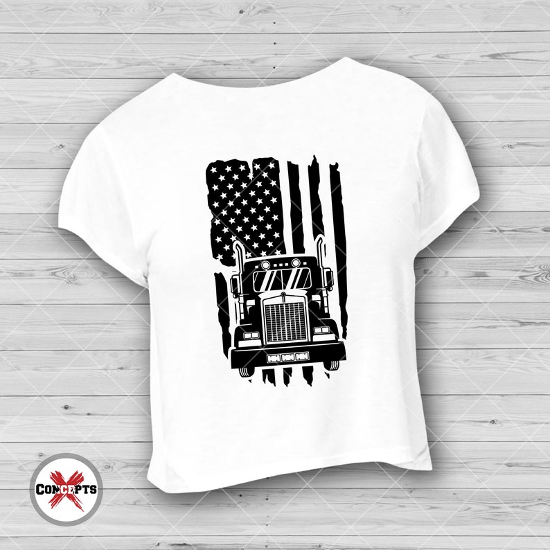 Free Free American Flag Trucker Svg 125 SVG PNG EPS DXF File