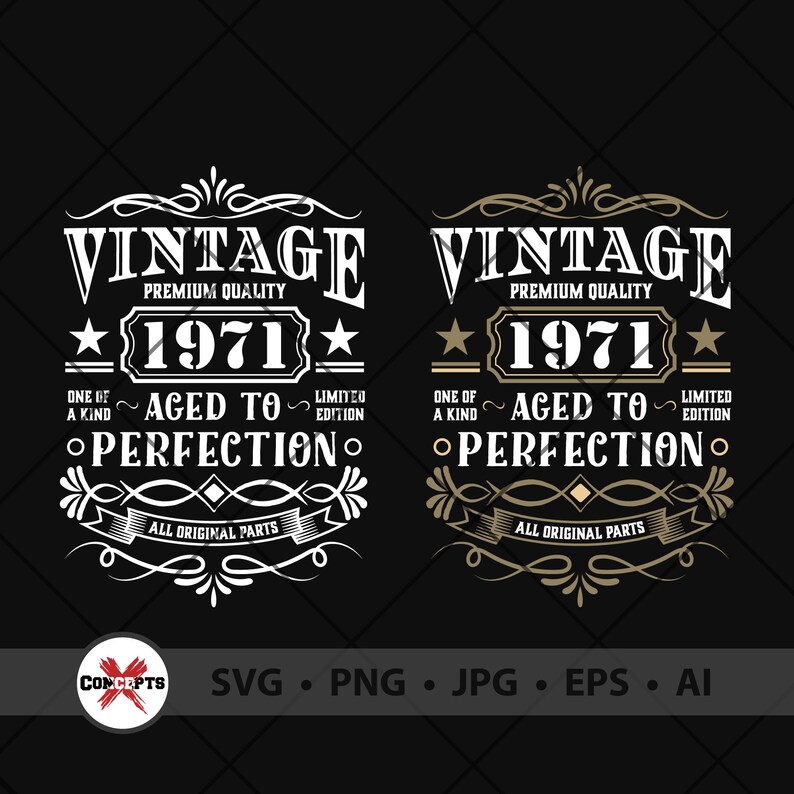 Download 50th Birthday Shirt 50th Birthday Svg Vintage 1971 Svg ...