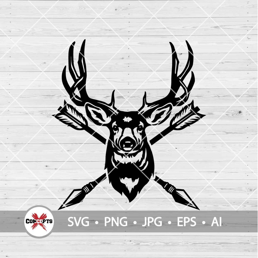 Deer Hunter Svg File, Deer Antler Svg, Deer Hunting Svg, Outdoor ...