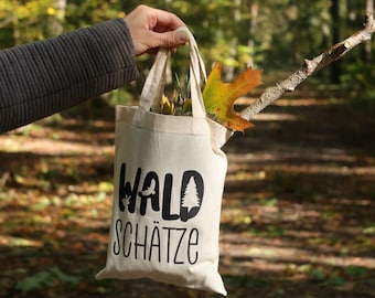 Stofftasche klein Waldschätze, Kinder, Waldkindergarten