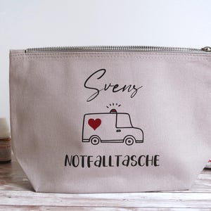 Kulturbeutel, Notfalltasche personalisiert, Reiseapotheke, Emergency bag