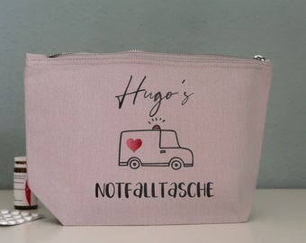 Toiletry bag, emergency bag personalized, first aid kit, emergency bag