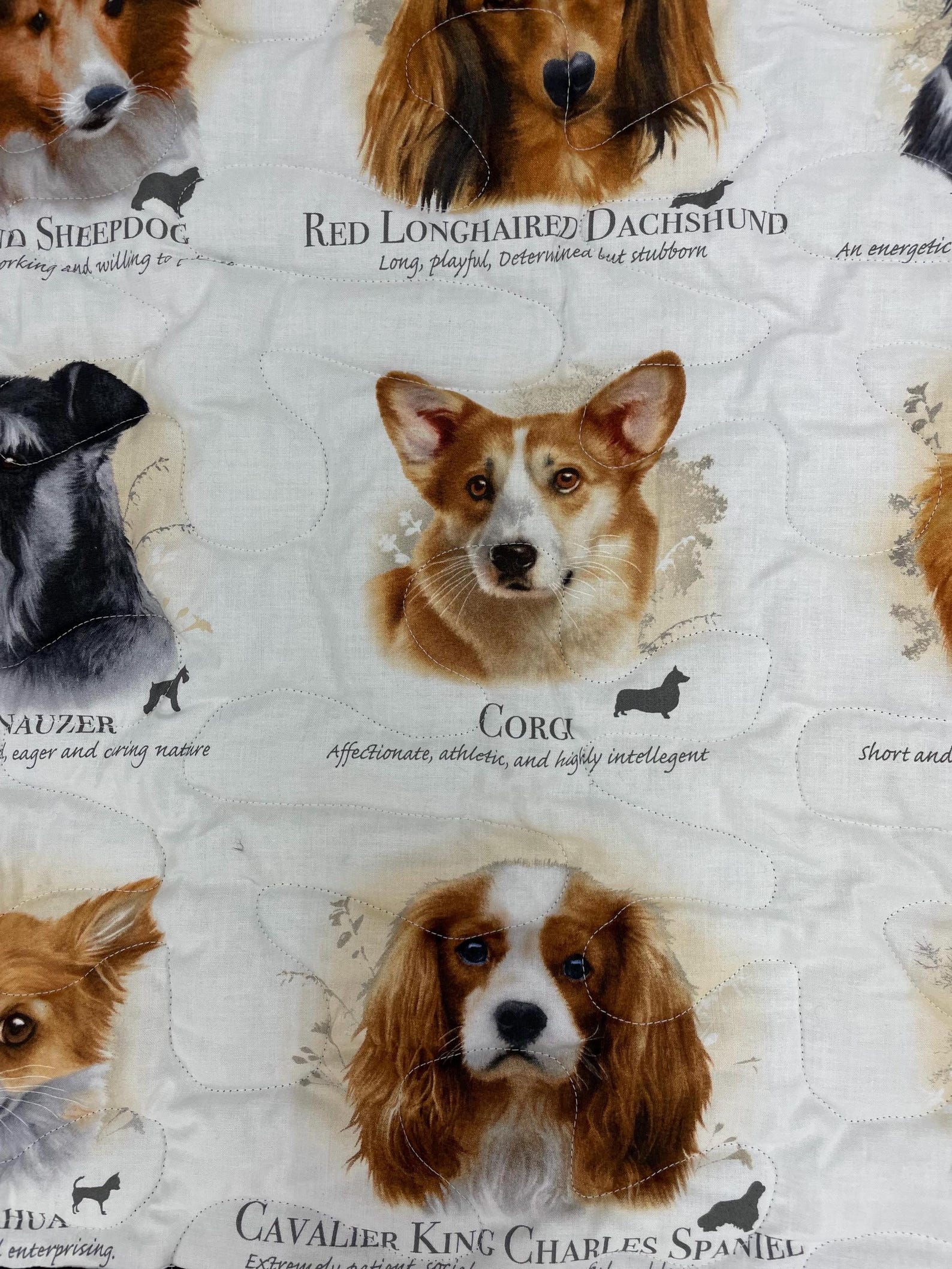 View of Dog Handmade Throw Quilt Blanket Cotton Fabric - Etsy