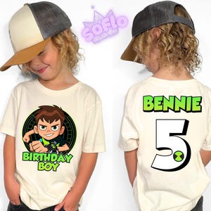Inspired Birthday Boy Raglan Shirt: Benn Theme, Family Matching Tee