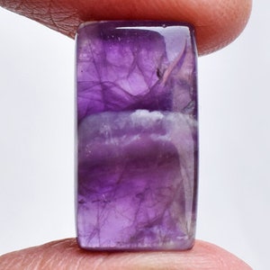 Top Quality Natural Purple Trapiche Amethyst Rectangle Shape Cabochon, Semi Precious Size 18x10x3.5 MM, Ring And Pendant Gemstone
