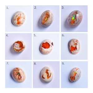 Natural Mexican Fire Opal Cabochon, Mexican Fire Opal Gemstone, Multi Color Fire Opal, Smooth Polished Stone, Jewelry Making Fire Opal
