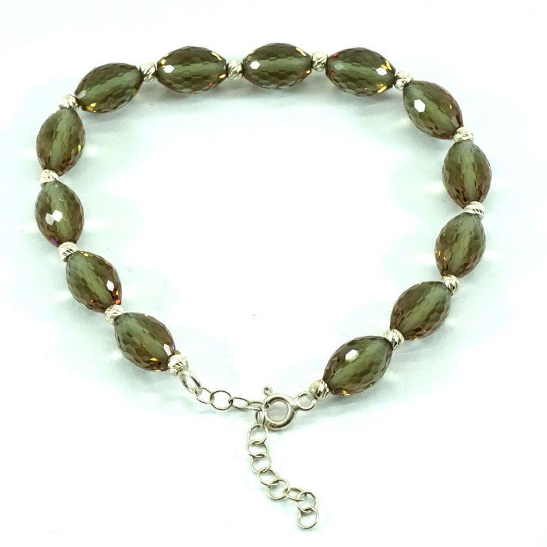 Color Changing Zultanite Stone Silver Bracelet-Attractive Gemstone Handmade Bracelet