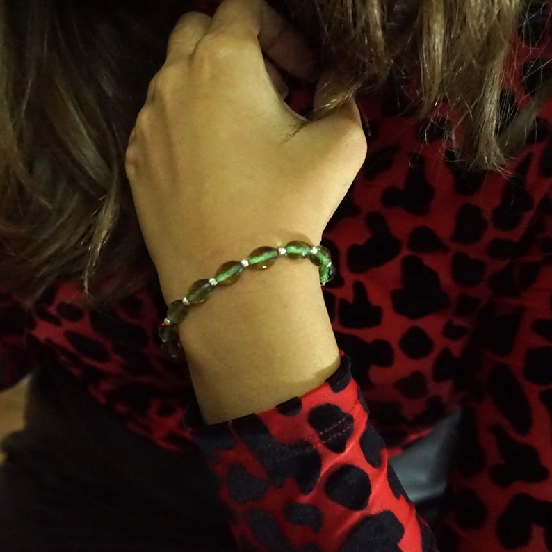 Color Changing Zultanite Stone Silver Bracelet-Attractive Gemstone Handmade Bracelet