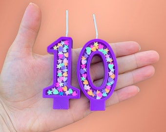 Birthday Numbers candles. Bee wax candles, soy wax candles, birthday candles, birthday gift, ustom gift box, handmade candles, party candles