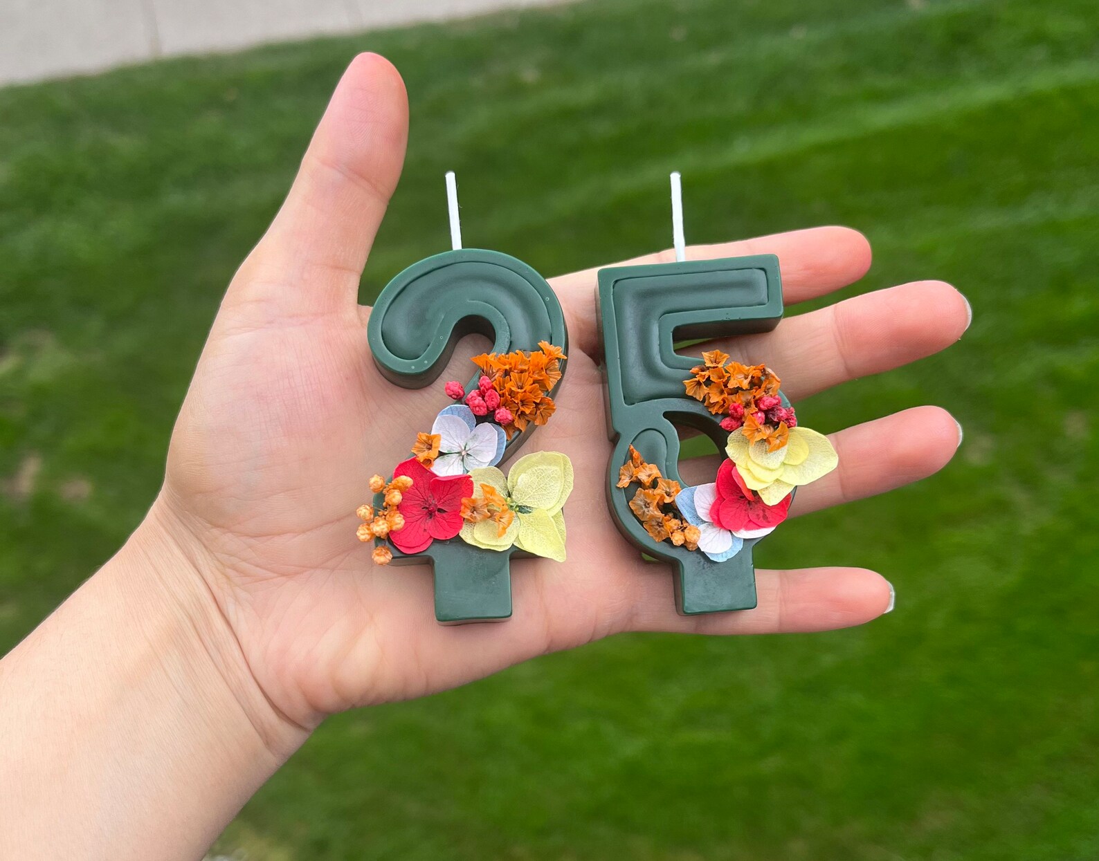 Happy Birthday Number Candles. Cake Toppers. Number Soy Etsy