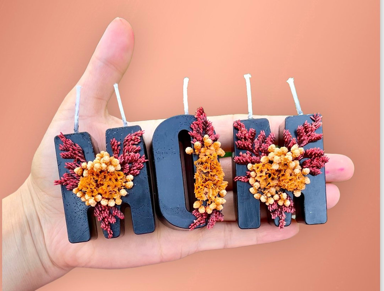 Customized Birthday Candles. Letters Candles. Unique Name Etsy