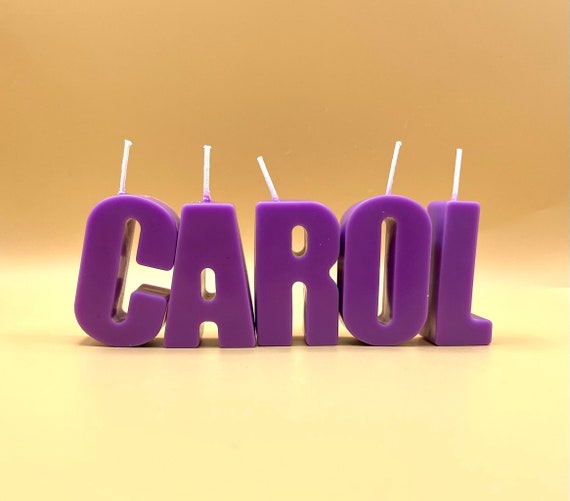 Birthday Letters Candles. Personalized Birthday Candles. Cake Etsy