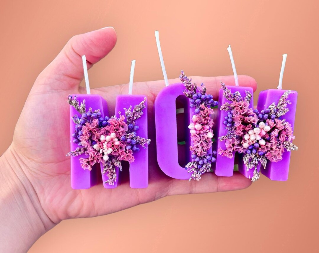 Customized Birthday Candles. Letters Candles. Unique Name Candles