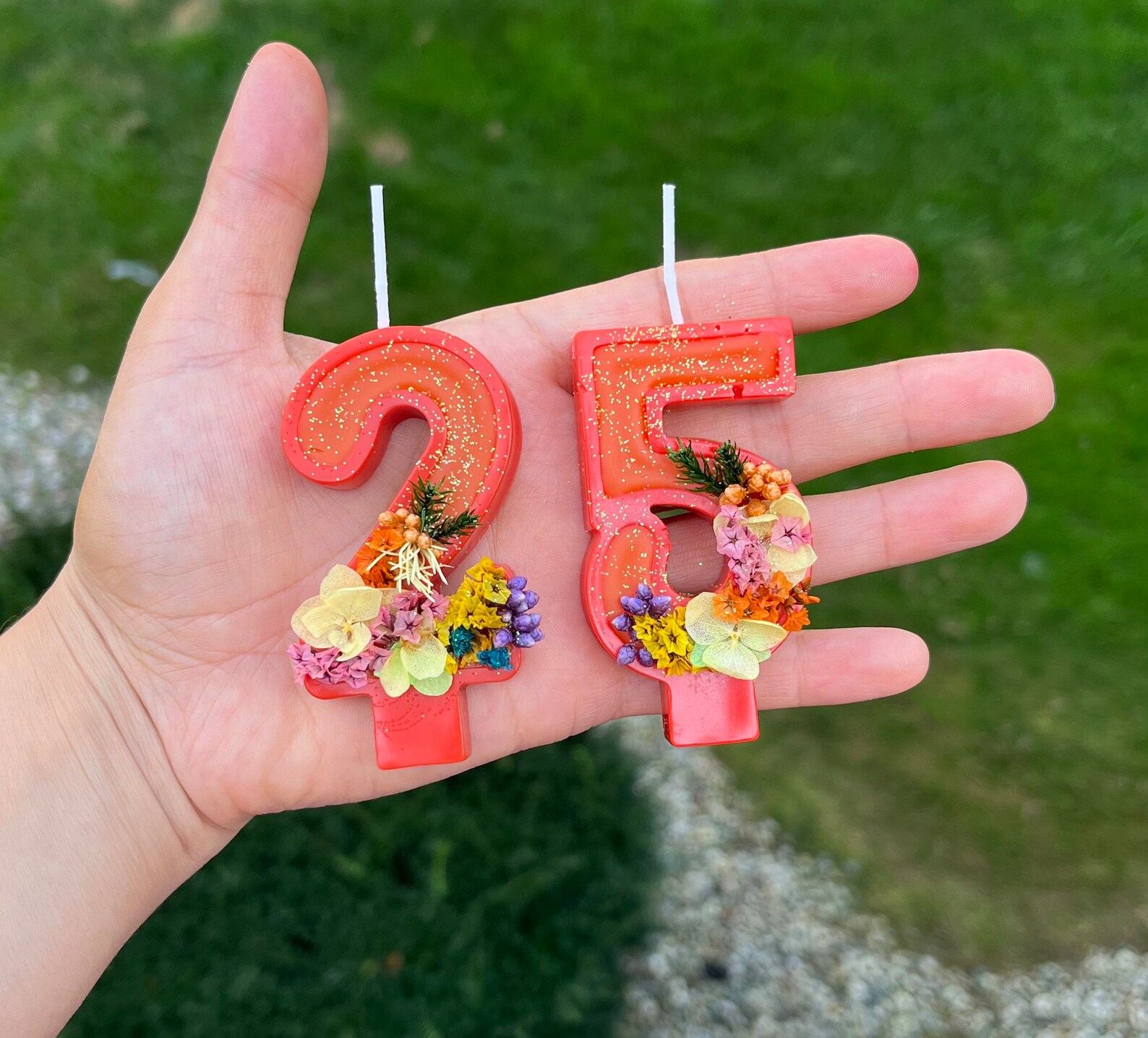 Happy Birthday Number Candles. Cake Toppers. Number Soy Etsy