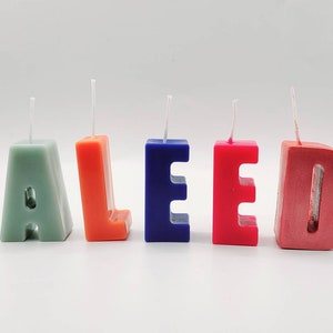 Letters candles. Personalized birthday candles. Unique Letters. Birthday cake decoration. Cake Toppers.
