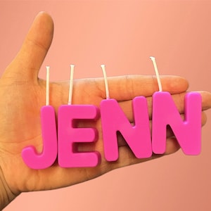 Personalized Letters Candles. Alphabet Candle. Cake letters toppers. Candles for all occasions.