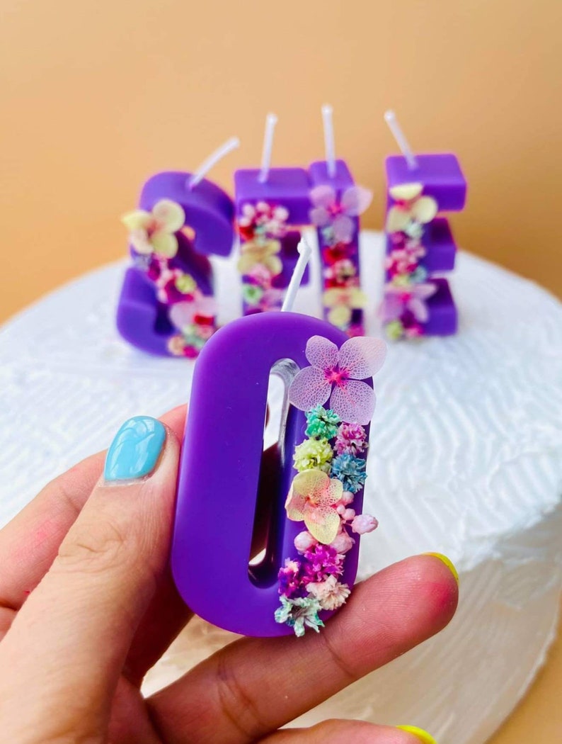 Customized Birthday Candles. Letters Candles. Unique Name Etsy