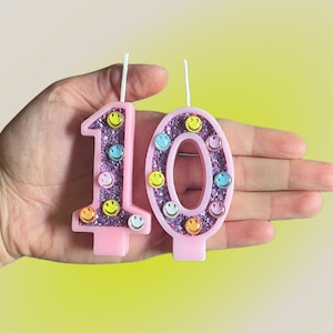 Birthday Numbers candles. Halloween decor. Cake toppers. Birthday decorations. Unique numbers for all occasions.