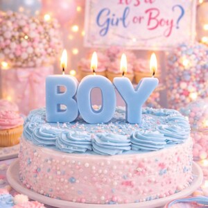 Personalized Name Candles, Custom Letter Cake Topper, Soy Beeswax Birthday Decor image 11