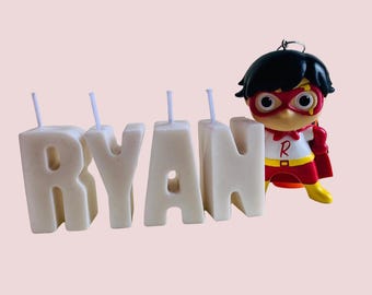 Personalized Birthday Candles: Letter Cake Toppers. Name Candles. Party Decoration.