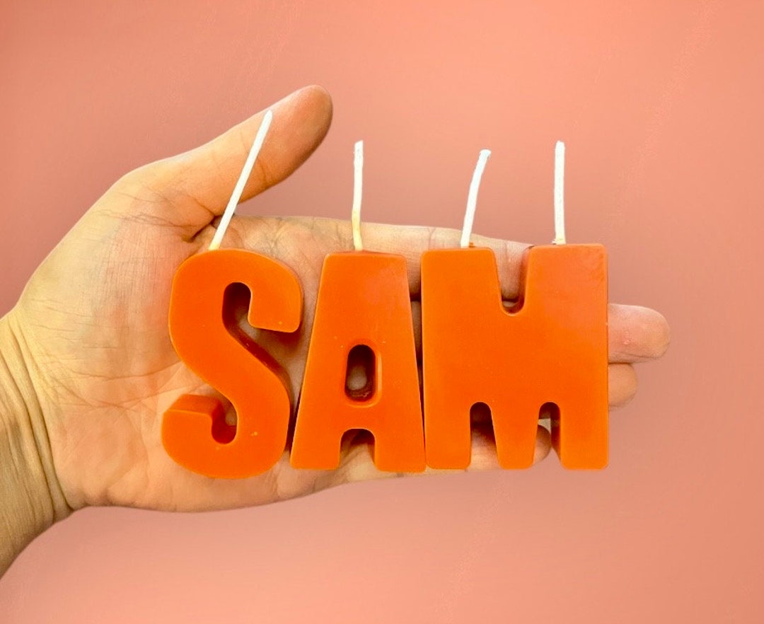 Birthday Letters Candles. Alphabet Candles. Personalized Birthday