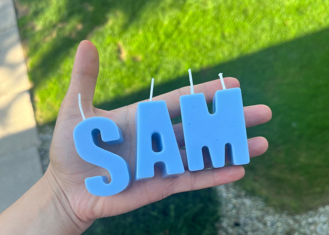 Personalized Birthday Candles. Birthday Letters Candles. Etsy