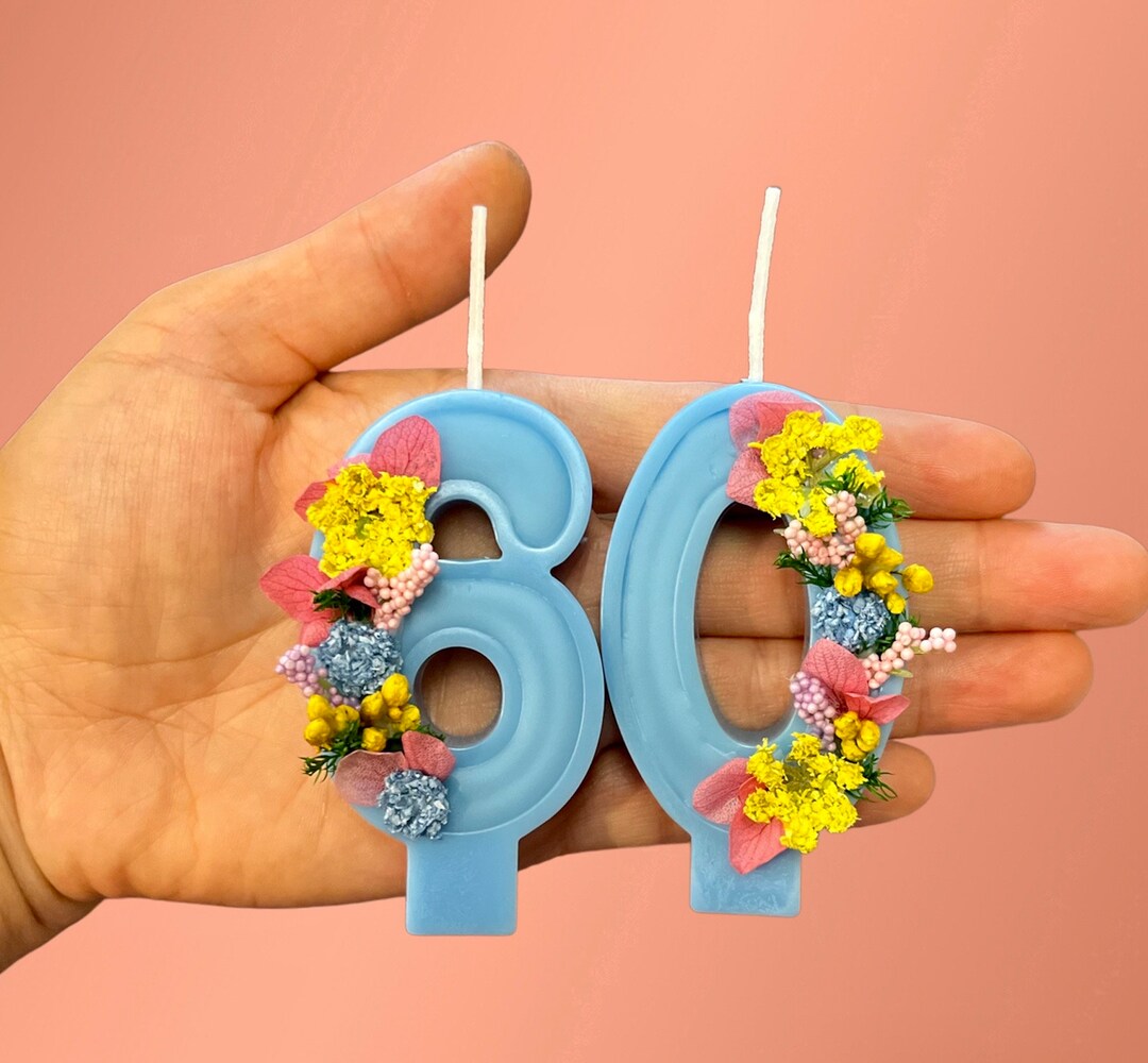 Happy Birthday Number Candles. Cake Toppers. Cake Etsy