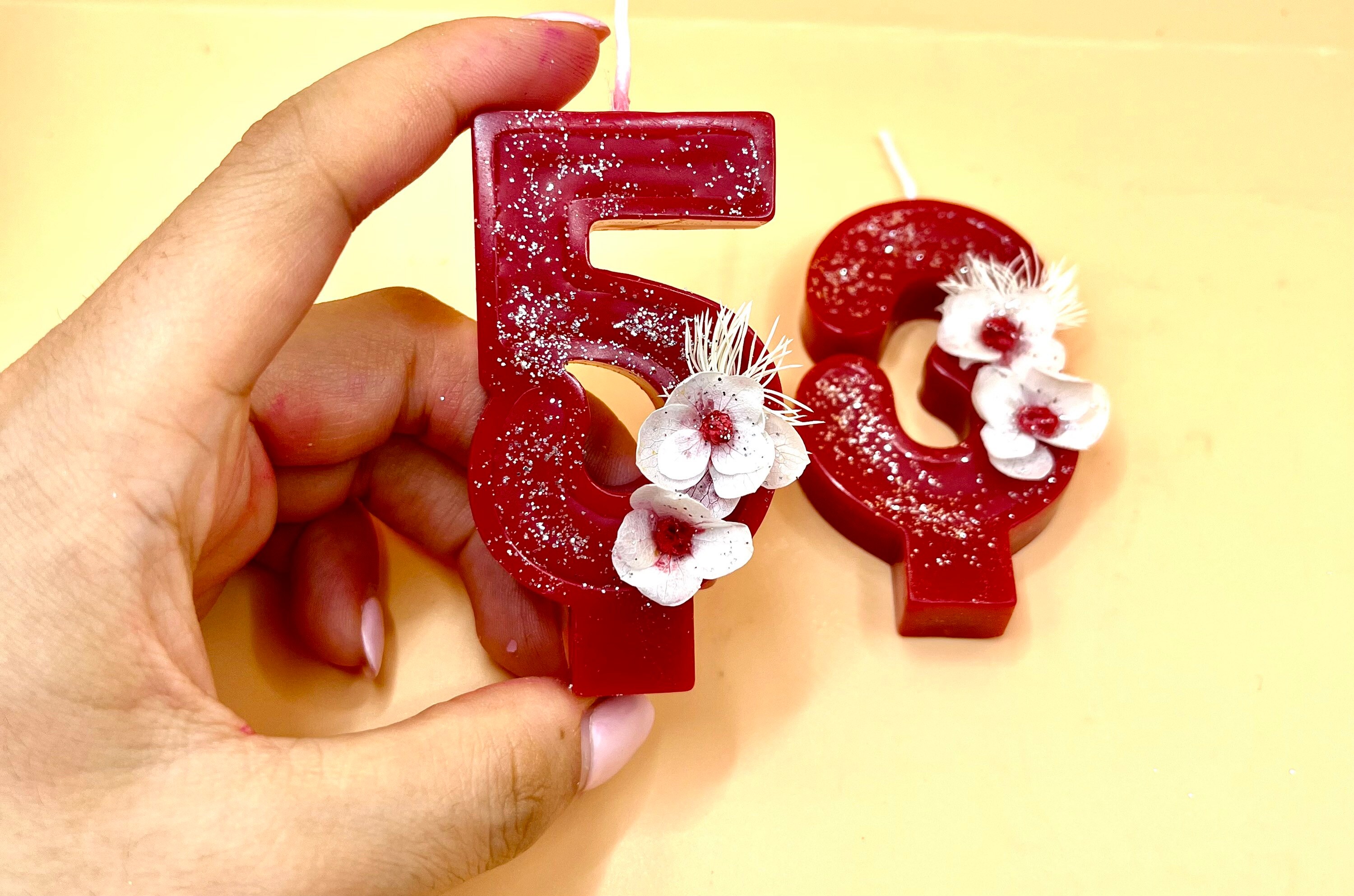 Unique Numbers Candles. Cake Toppers. Birthday Cake Candle. Etsy