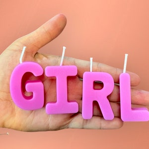 Personalized Letter Candles: Soy Wax Alphabet Cake Toppers