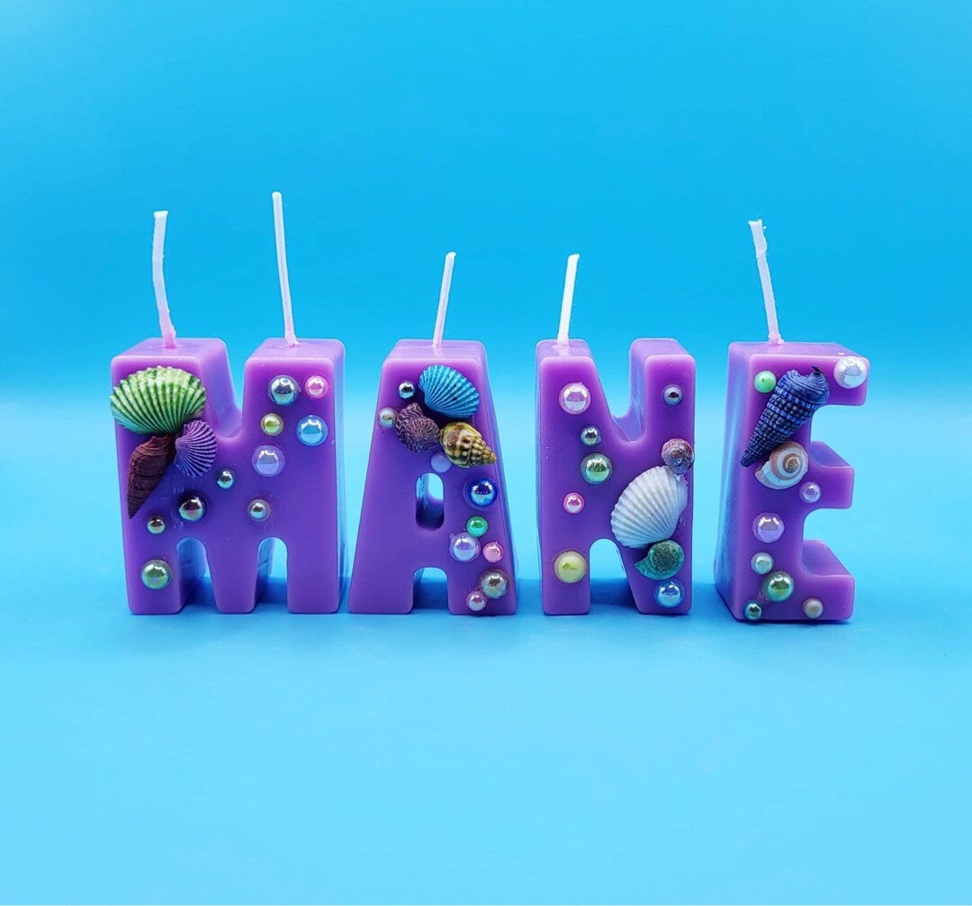 Personalized Birthday Candles. Unique Craft Birthday Etsy