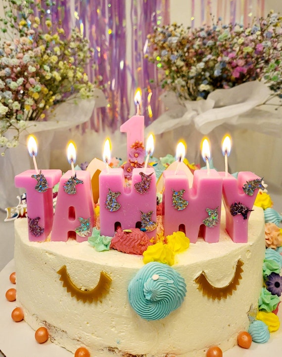 Personalized Birthday Candles. Unique Craft Birthday Etsy