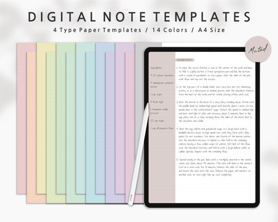 Modèles de notes numériques Deux colonnes Carnet minimaliste Prise