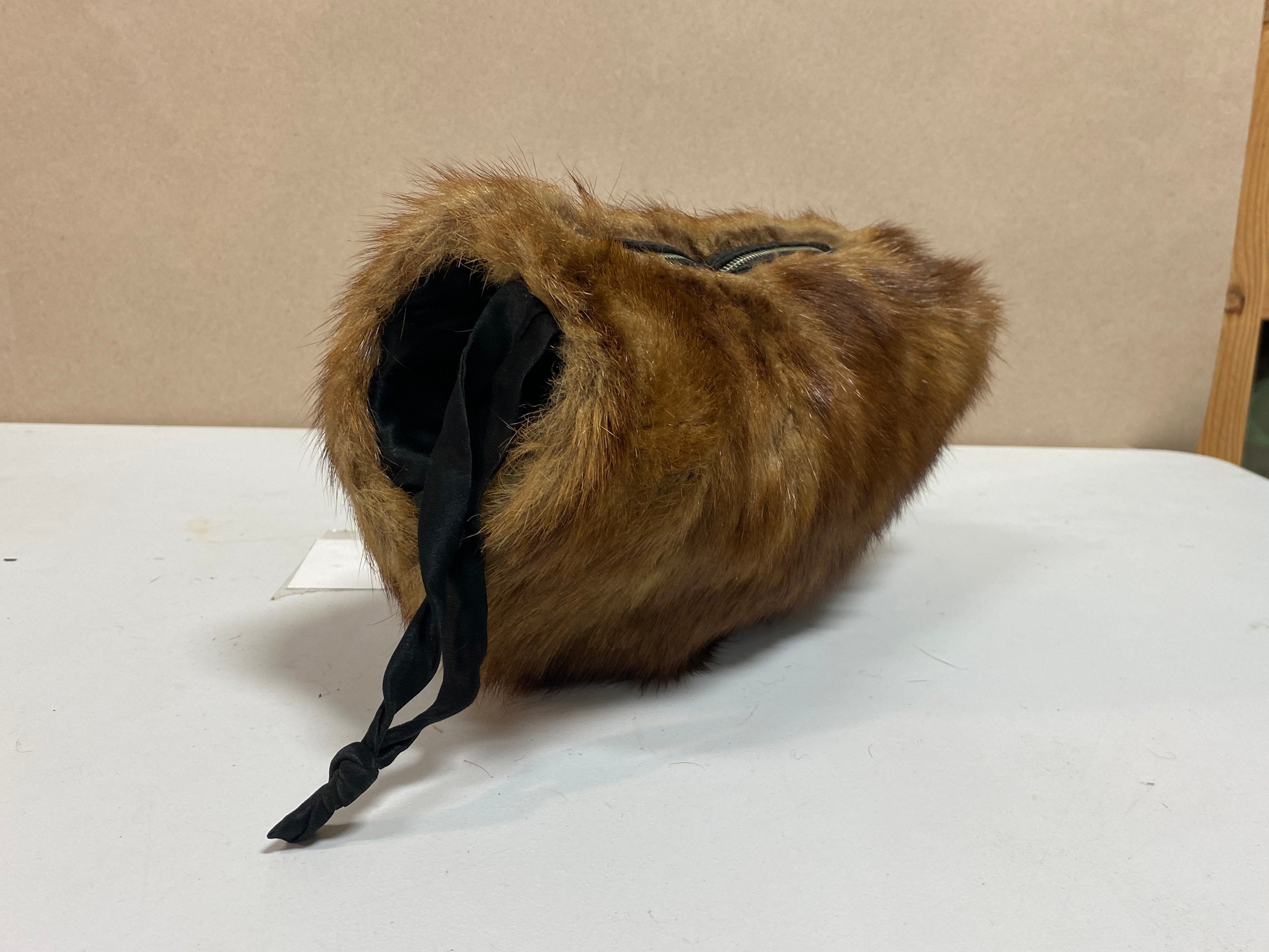 Vintage Mink Fur Hand Muff Purse Etsy UK