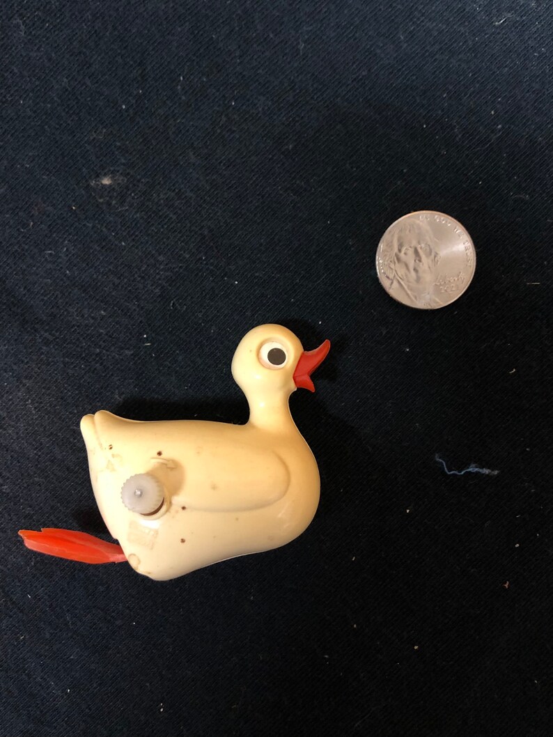 Vintage Tomy Windup Duck Toy Etsy