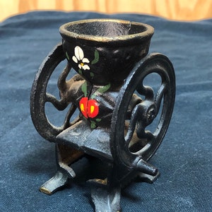 Vintage Manual Coffee Grinder, Large Wheel Cast Iron, Hand Crank Grinder,  Portable Coffee Bean Grinder, Coffeeware Accessories