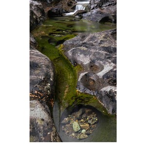 Kaskadengebirgsfotografie, Gebirgsbach-Wanddekor, PNW Landschaftsdruck, pazifischer Nordwesten Foto, PNW Fine Art