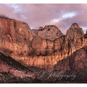 Zion National Park Wall Art, National Park Wall Decor, Large Nature Canvas Print, National Park Photo, Scenic Landscape Print, Canyon Art