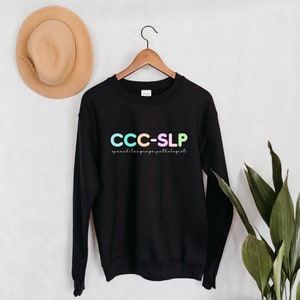 Sprechshirt | CCC-SLP | SLP merch | Rede | Logopädin | Sprechsprache Pathologie | Unisex Sweatshirt | Geschenk