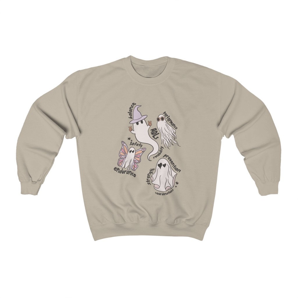 Discover Ghost Friends PT Scope Crewneck Sweatshirt | PT Sweathirt | Halloween Physical Therapy Shirt | Physical Therapist | Fall Shirt
