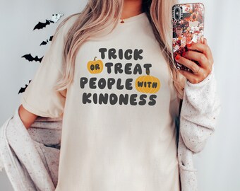 Trick or Treat Comfort Colors T-Shirt | SLP Shirt | Halloween Speech Shirt | SLP Halloween Shirt | Speech Therapist | Fall Shirt