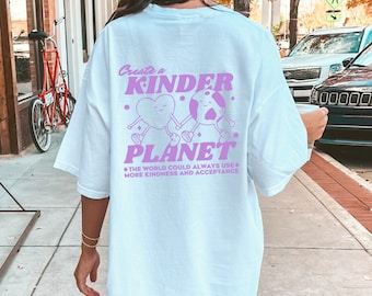 Kindness and Acceptance Ultra Cotton T-Shirt | Front and Back Print | Speech Therapy Shirt | SLP T-Shirt | SLPA | Kindness Mental Health