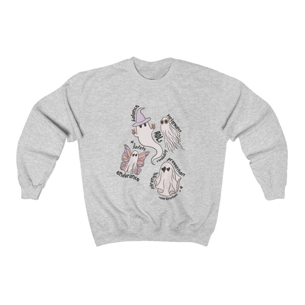 Discover Ghost Friends PT Scope Crewneck Sweatshirt | PT Sweathirt | Halloween Physical Therapy Shirt | Physical Therapist | Fall Shirt