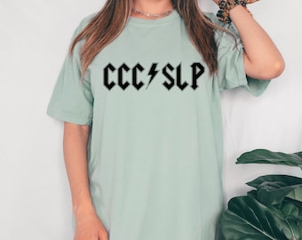 CCC SLP Band Geïnspireerd Comfort Kleuren T-shirt | Logopedie Shirt | Logopedist | SLP | Logopedist