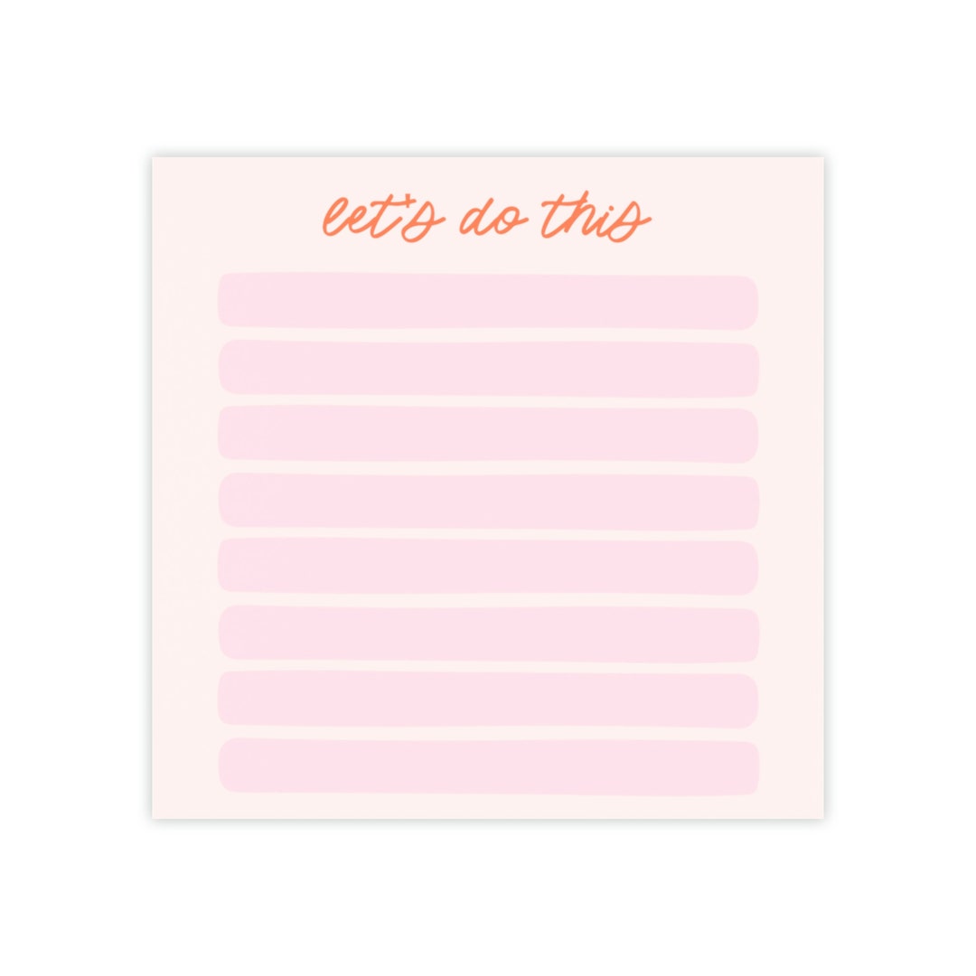 Todo List Postit® Note Pads Task List Organization Sticky Note Post It Daily List Etsy
