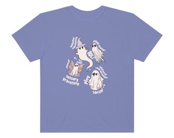 Ghost Friends OT Scope Comfort Colors T-Shirt | OT Shirt | Halloween Occupational Therapy Shirt | Occupational Therapist | Fall Shirt