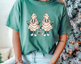 Little Trees AAC Comfort Colors T-Shirt | Speech Shirt | SLP T-Shirt | Speech Therapy Christmas | Therapist Gift | Holiday | AAC Acceptance